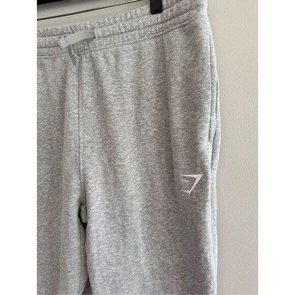 Gymshark Crest Slim Jogger Pants Mens Large Light Grey New Sweatpants - Picture 5 of 11